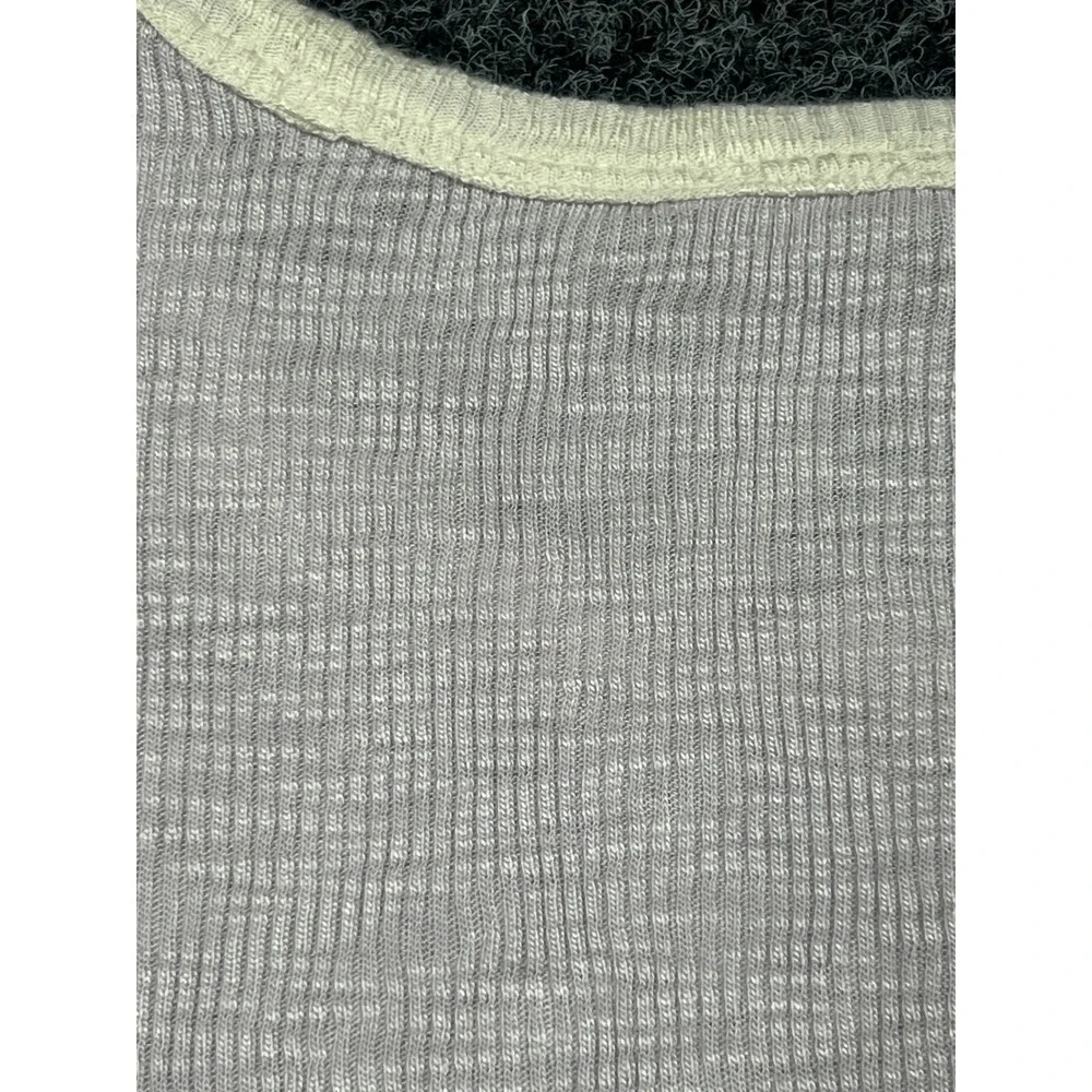 Lilla P Lavender Purple Pima Cotton Modal Ribbed Ringer Tee XS Short Sleeve - Picture 6 of 6